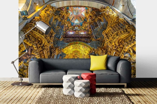 Vlies Fototapete - Kathedrale in Braga 375 x 250 cm